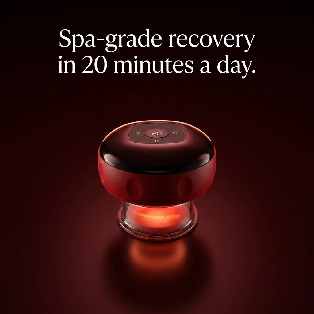 Cuprex Glow Pro — Smart Red Light Cupping Therapy Massager