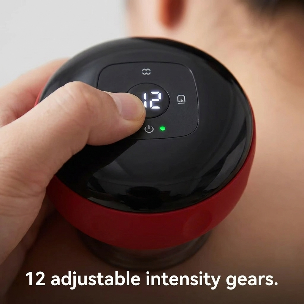 Cuprex Glow Pro — Smart Red Light Cupping Therapy Massager