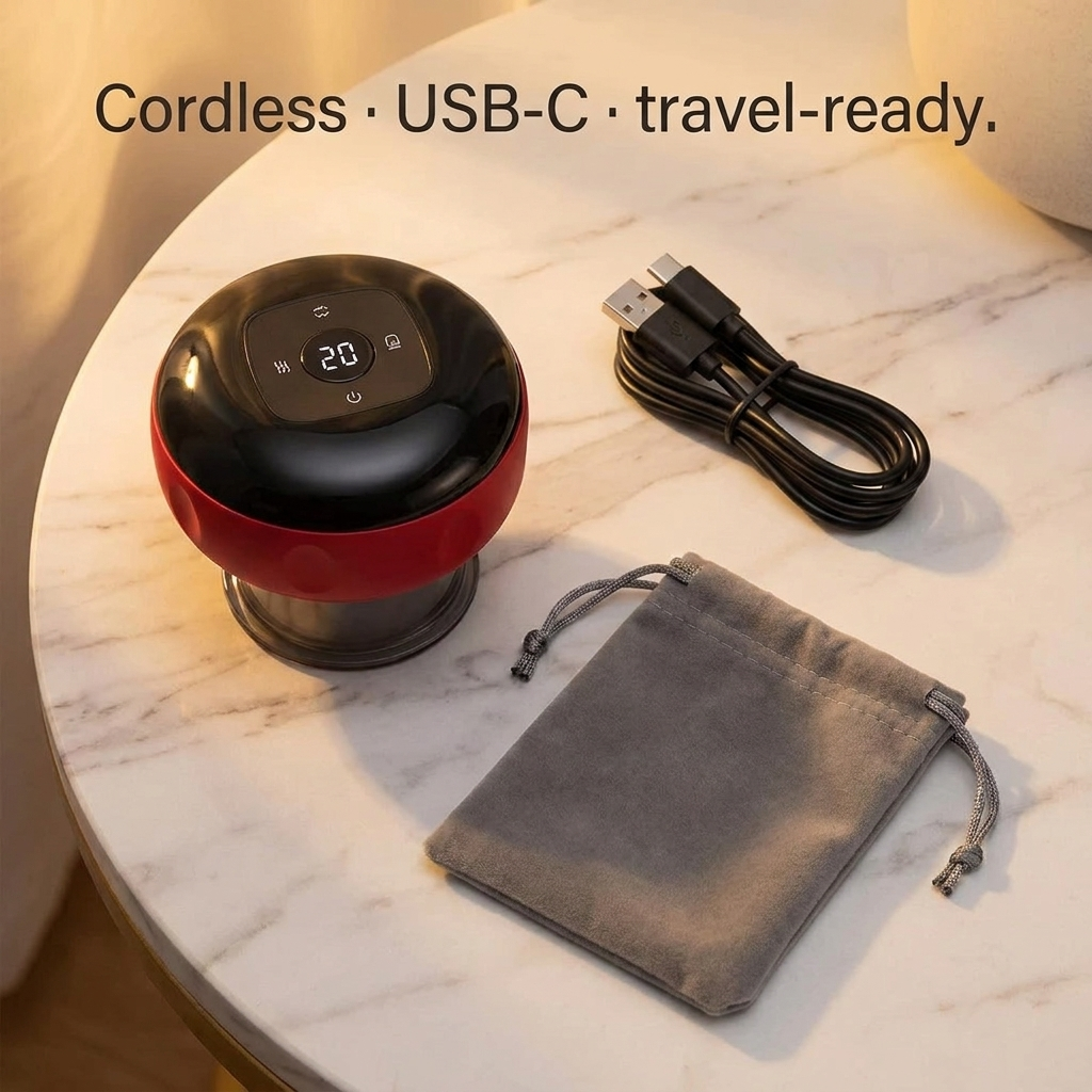 Cuprex Glow Pro — Smart Red Light Cupping Therapy Massager